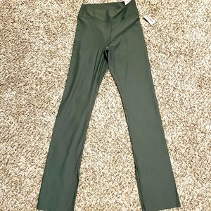 Extra High-Waisted PowerSoft Rib-Knit Split Flare Leggings for Women